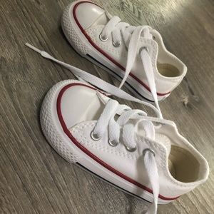 Size 4 infant chuck taylor white shoes
